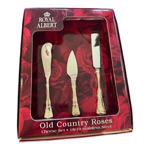Royal Albert Cheese Set new top of box has a few-scratches
